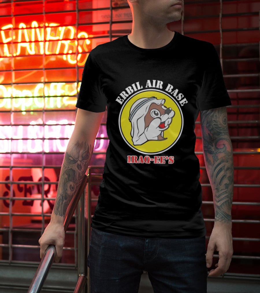 Erbil Air Base Iraq Eef's Cartoon T-Shirt