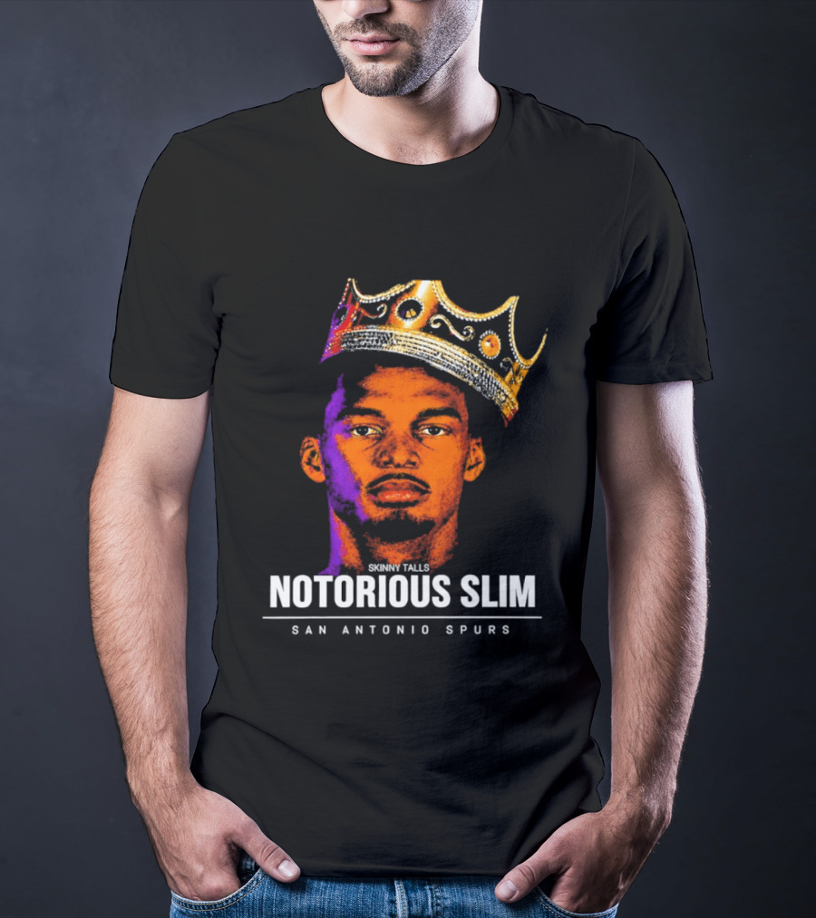 San Antonio Spurs Notorious Slim King Victor Wembanyama Basketball Star T-Shirt