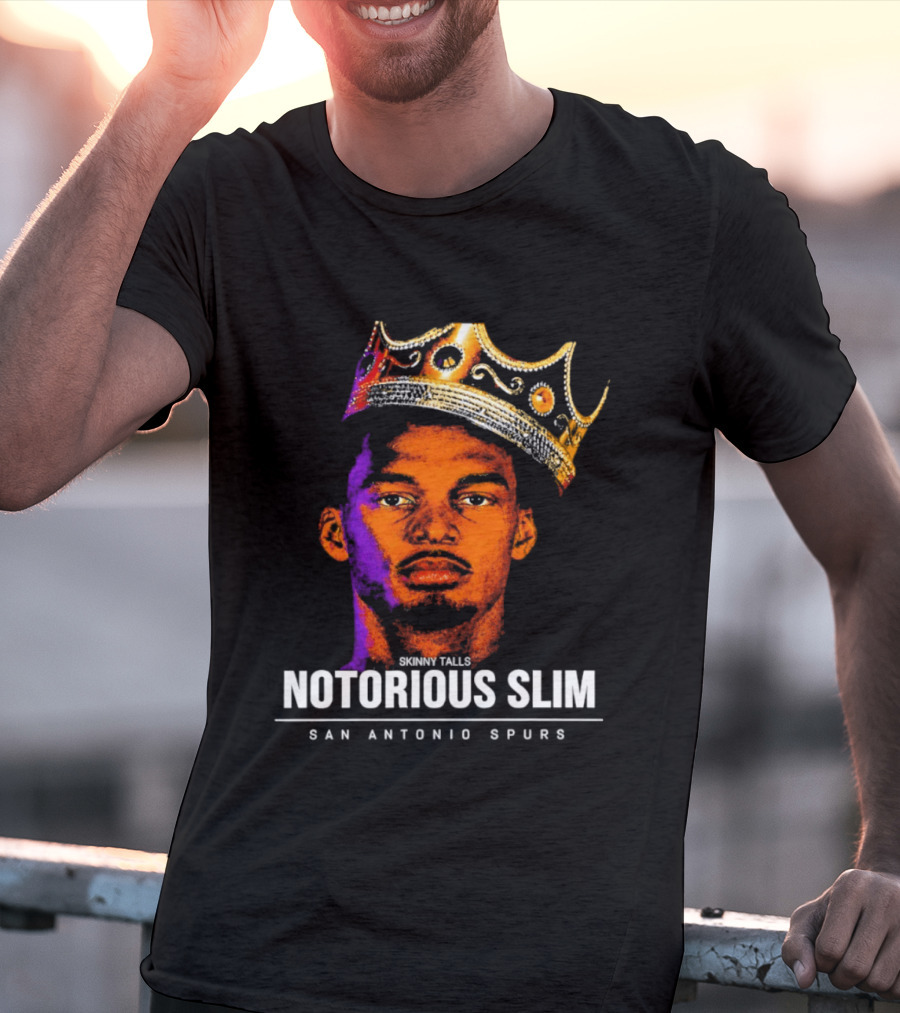 San Antonio Spurs Notorious Slim King Victor Wembanyama Basketball Star T-Shirt