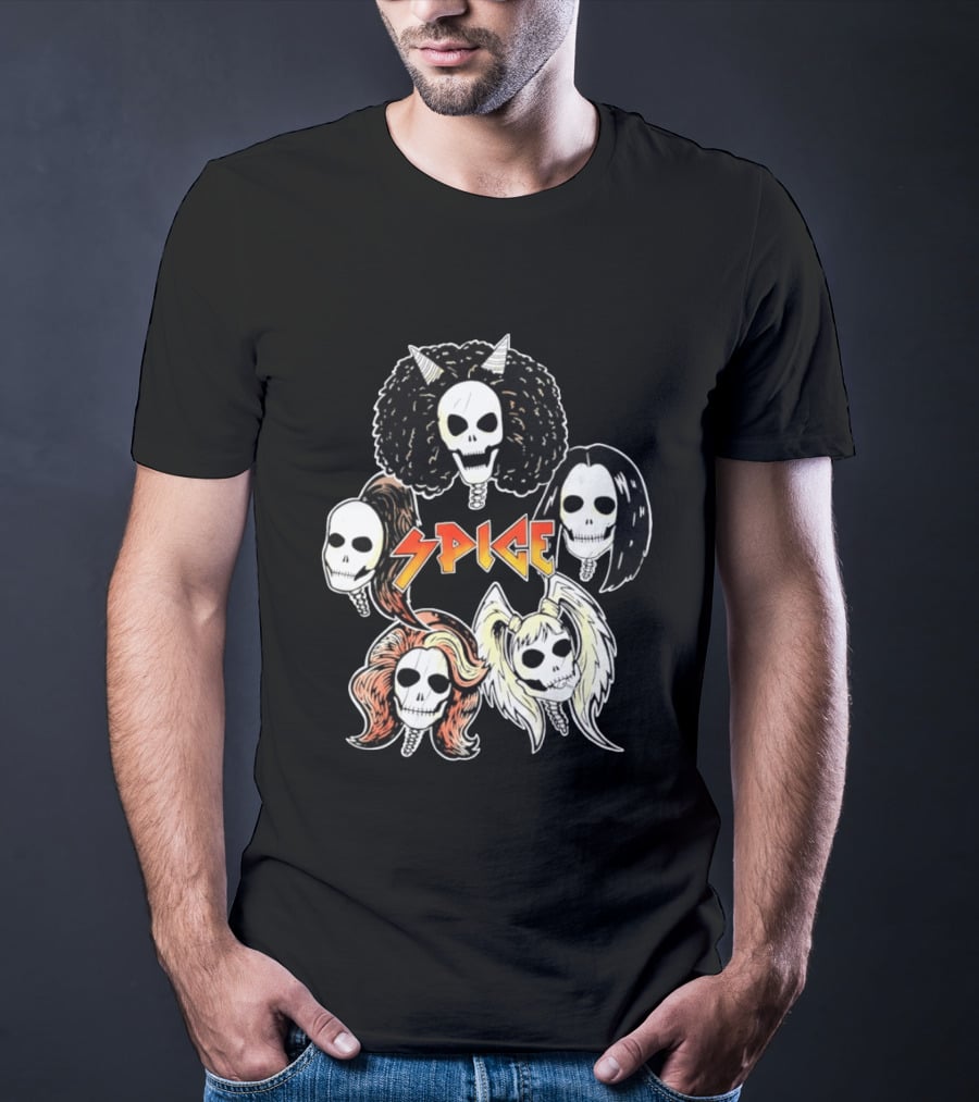 Spice Girls Skull Halloween Rock T-Shirt