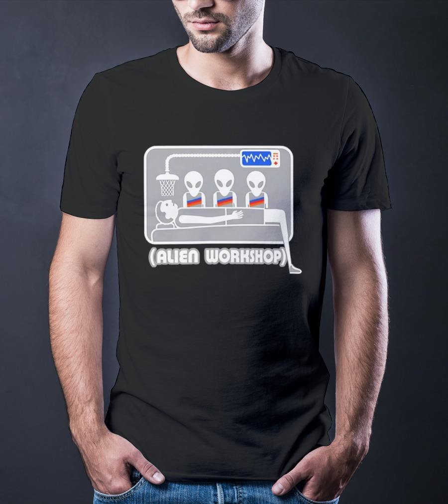 Victor Wembanyama Alien Workshop UFO Basketball Experiment T-Shirt