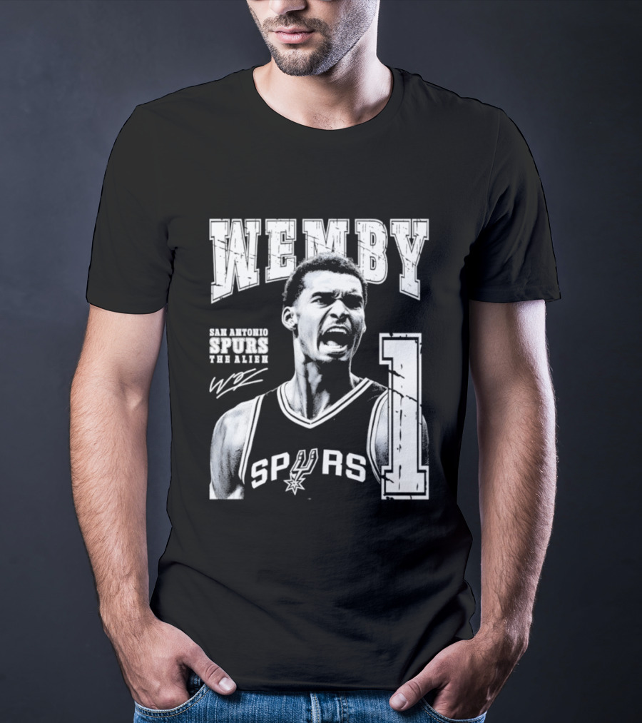 Wemby San Antonio Spurs The Alien 1 Victor Wembanyama Basketball T-Shirt