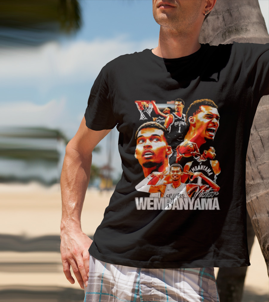 Victor Wembanyama Spurs Basketball Hero Collection T-Shirt