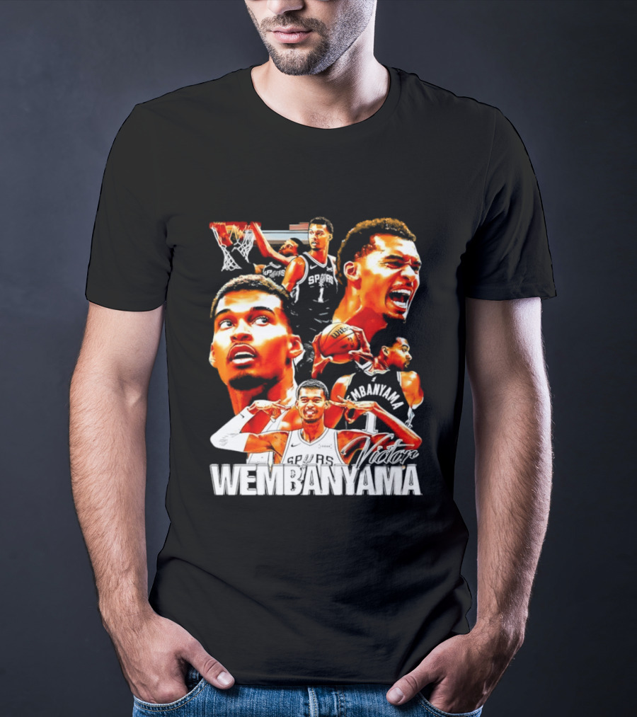 Victor Wembanyama Spurs Basketball Hero Collection T-Shirt