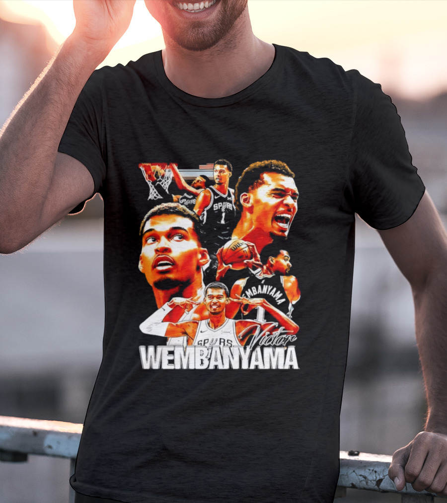 Victor Wembanyama Spurs Basketball Hero Collection T-Shirt