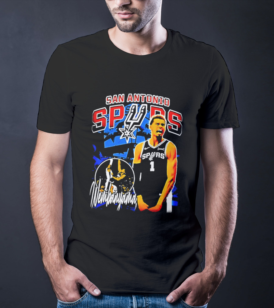 San Antonio Spurs Wembanyama Victor NBA Basketball Player T-Shirt