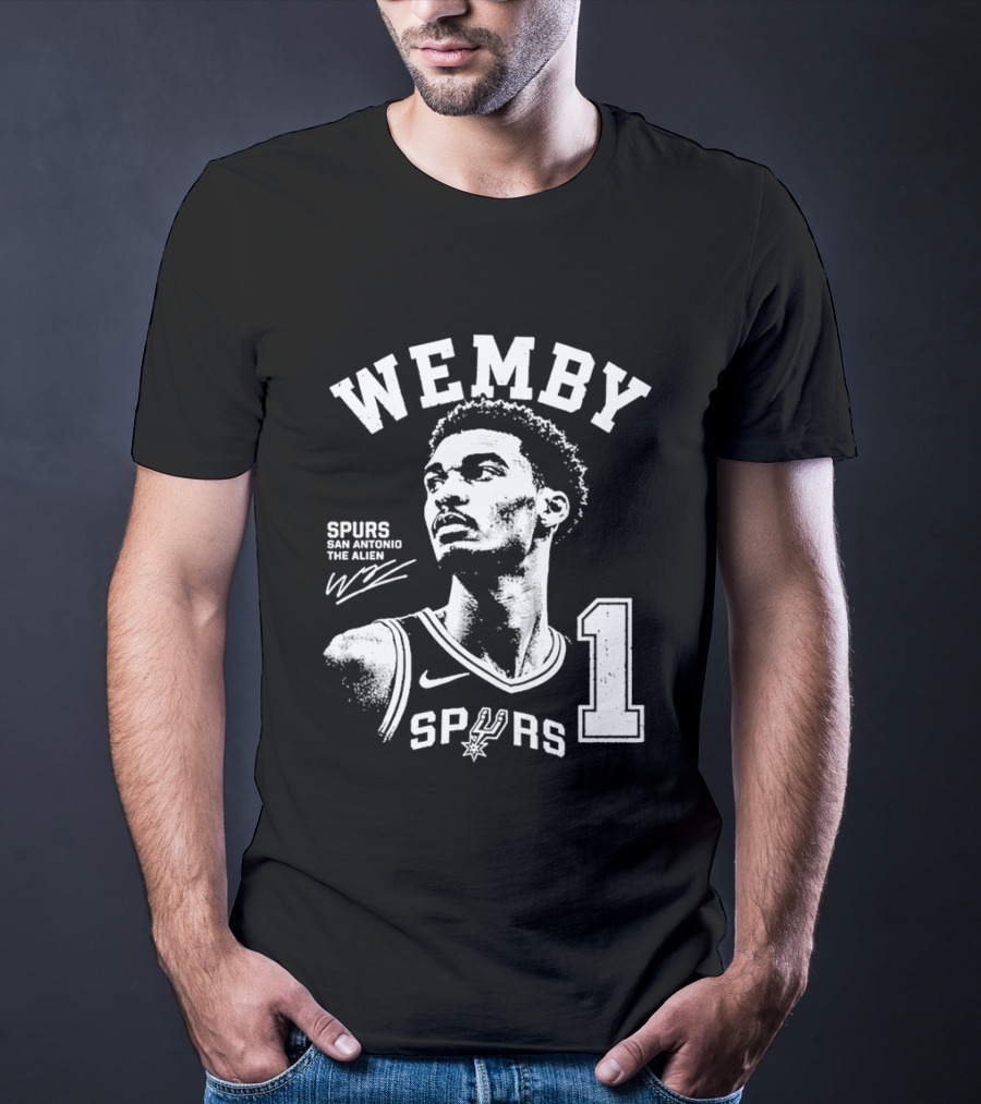 Wemby Victor Wembanyama Spurs The Alien 2026 Basketball Nba San Antonio 1 T-Shirt