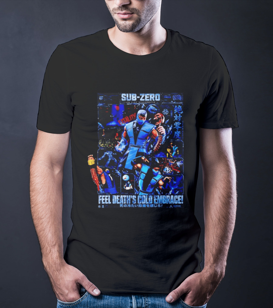 SUB ZERO Fatality Feel Death's Cold Embrace Mortal Kombat T-Shirt