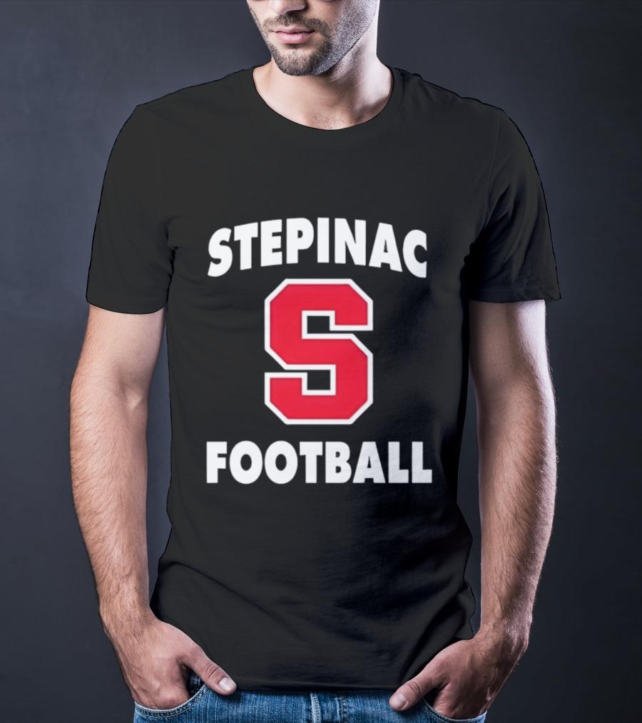 Stepinac Football Red S Bold Lettering T-Shirt