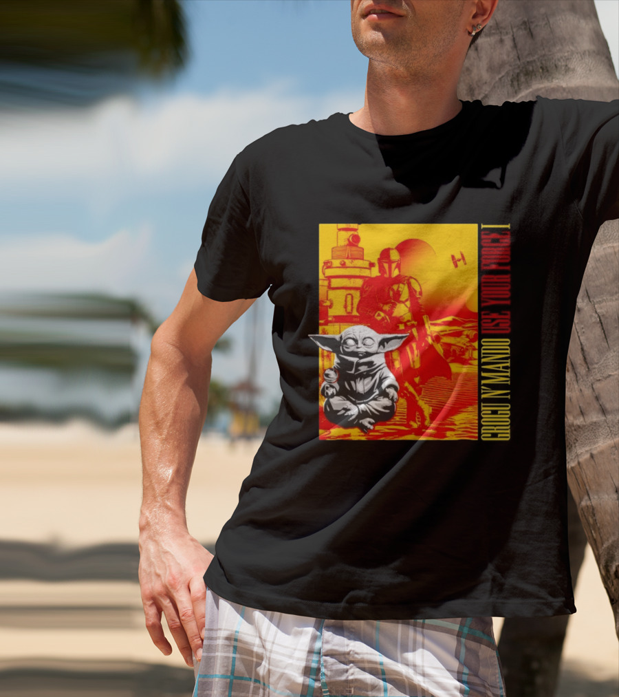 Grogu N' Mando Use Your Force I Star Wars Adventure T-Shirt