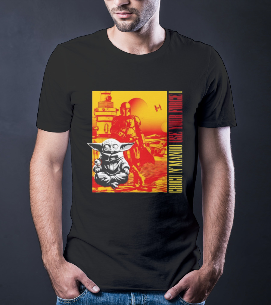 Grogu N' Mando Use Your Force I Star Wars Adventure T-Shirt