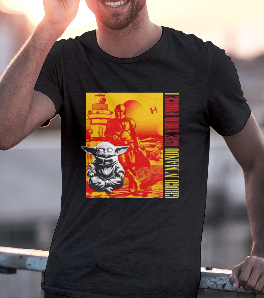 Grogu N' Mando Use Your Force I Star Wars Adventure T-Shirt