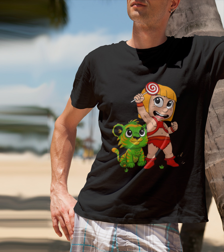 He Man And Battle Cat Masters Of Kindergarten Lollipop Adventure T-Shirt