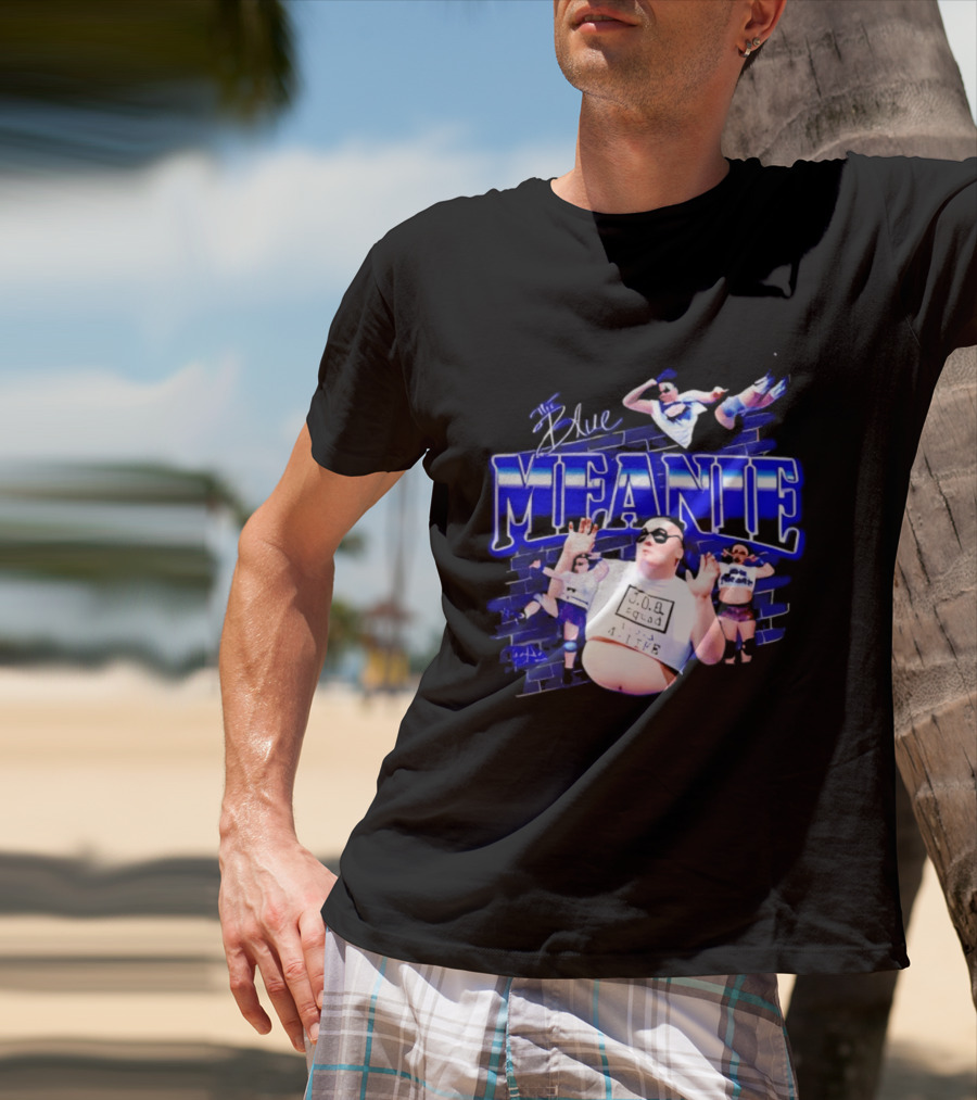 The Blue Meanie Brian Heffron Wrestling T-Shirt