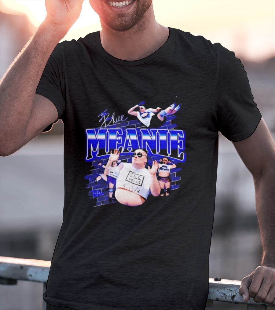 The Blue Meanie Brian Heffron Wrestling T-Shirt