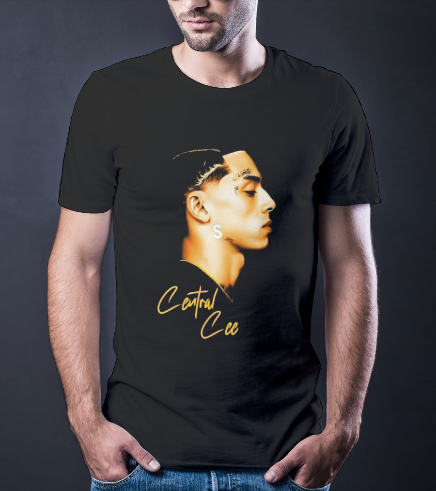 Central Cee Star UK Portrait Profile T-Shirt