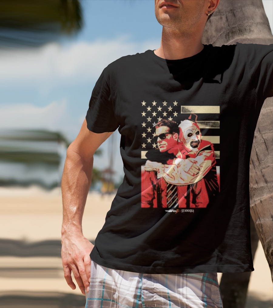 Ice Nine Kills Spencer Clown American Flag Horror Aesthetic T-Shirt