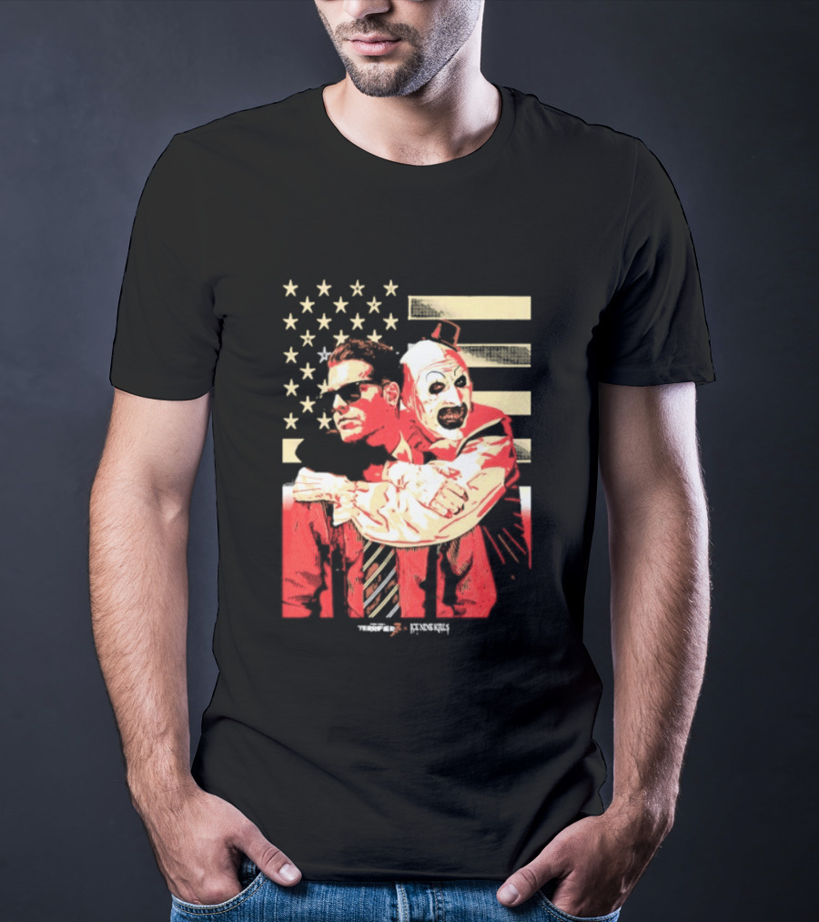 Ice Nine Kills Spencer Clown American Flag Horror Aesthetic T-Shirt