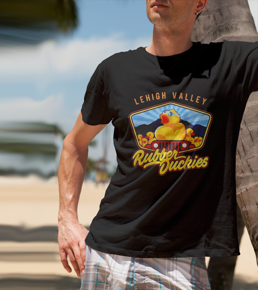 Lehigh Valley IronPigs Rubber Duckies Jeep T-Shirt