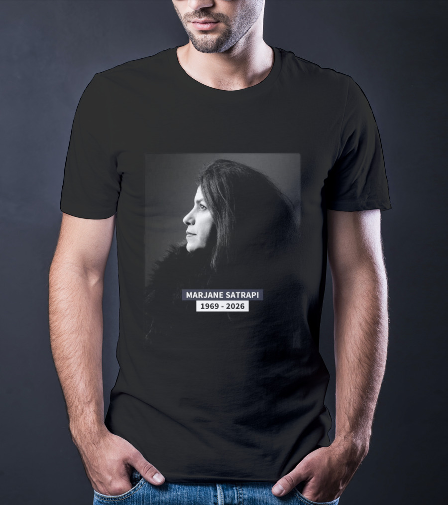 Marjane Satrapi 1969 2026 Impactful Black And White Profile T-Shirt