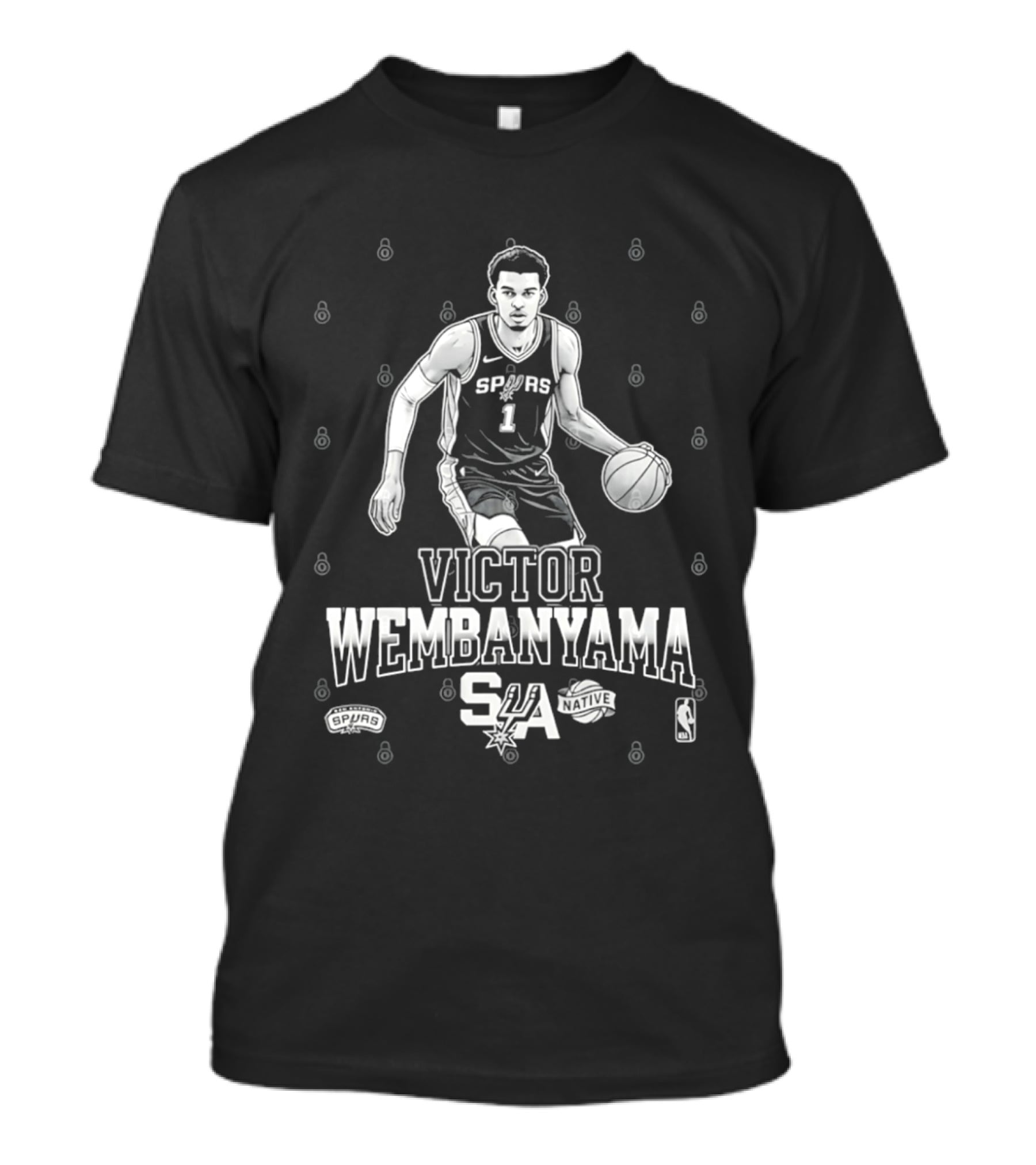 Victor Wembanyama Spurs SA Basketball NBA T-Shirt
