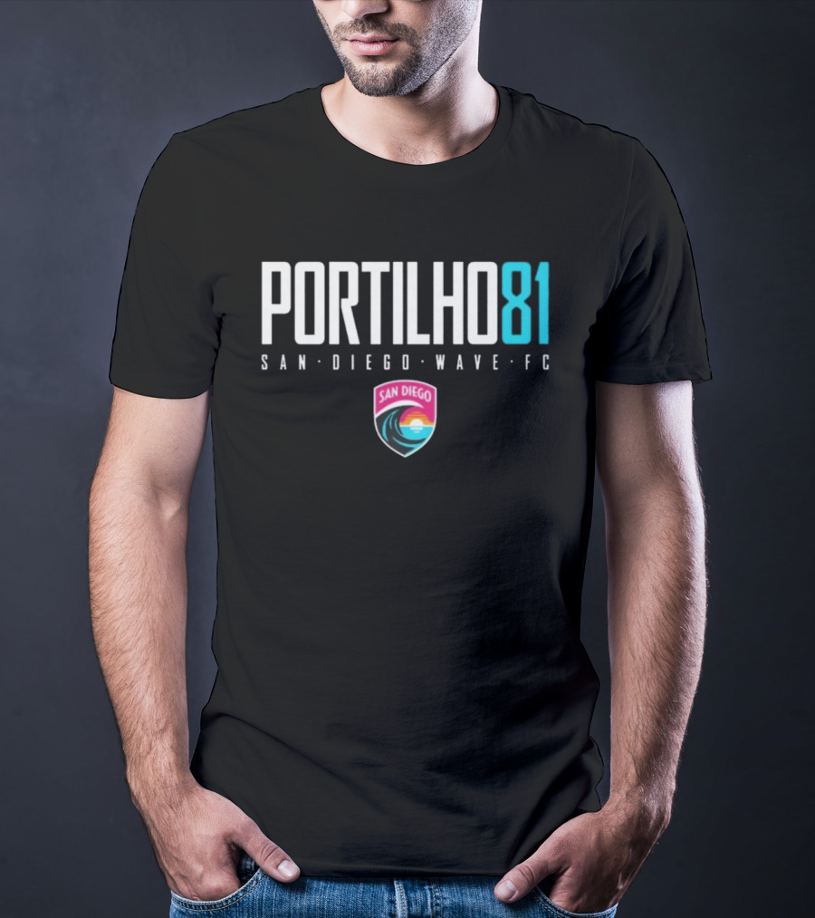 San Diego Wave FC Portilho 81 Sports San Diego Wave FC T-Shirt