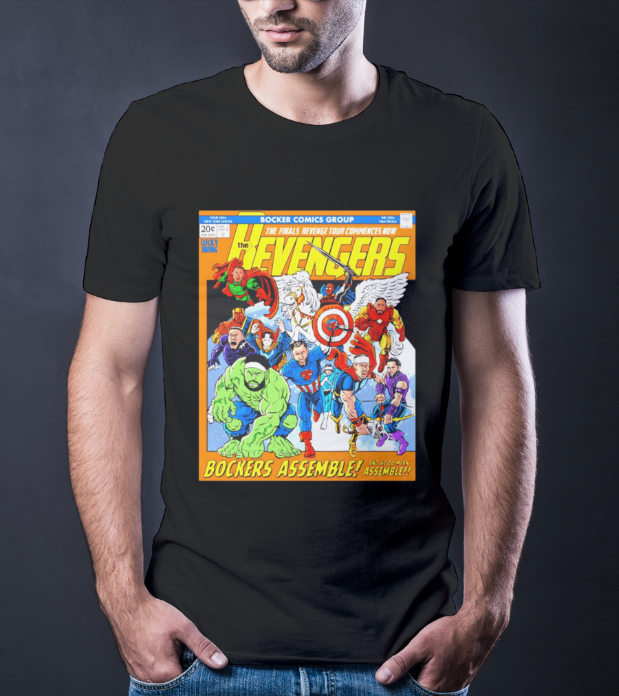 New York Knicks Bocker Comics Finals Revenge Tour Bockers Assemble T-Shirt