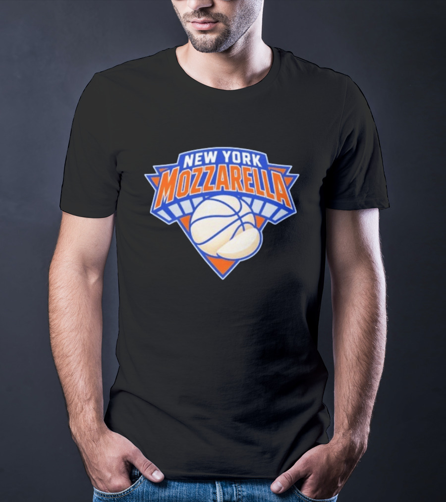 New York Mozzarella Basketball NY Knicks T-Shirt
