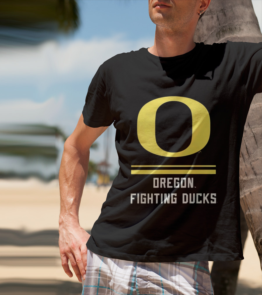 Oregon Fighting Ducks Yellow O T-Shirt