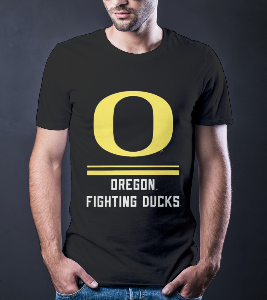 Oregon Fighting Ducks Yellow O T-Shirt