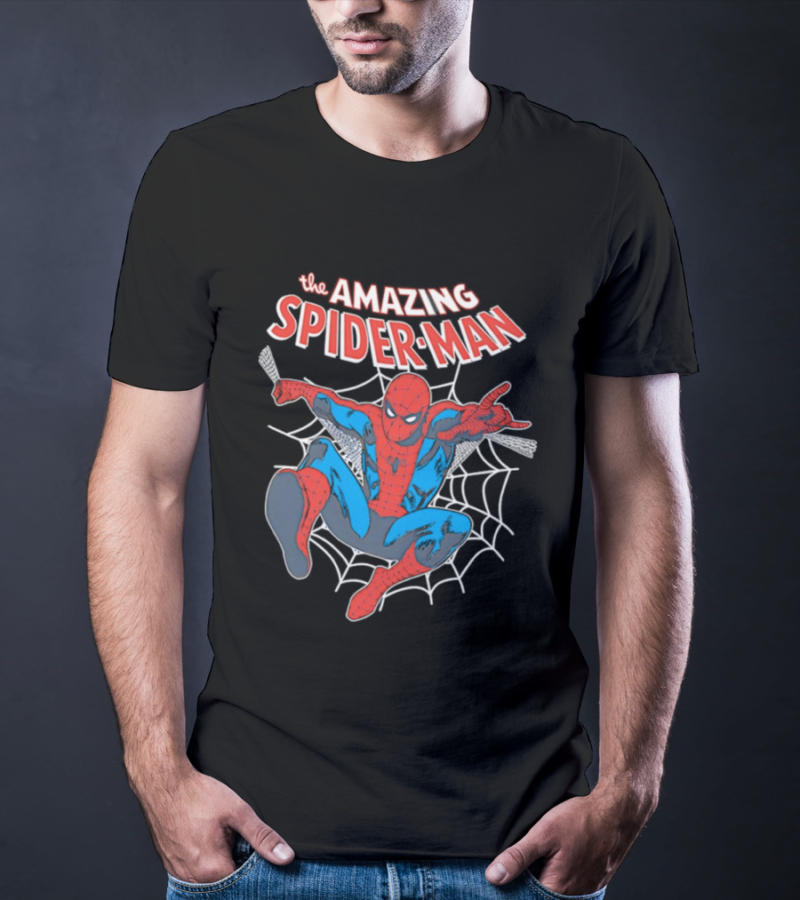 The Amazing Spider Man Web Crawling Comic T-Shirt