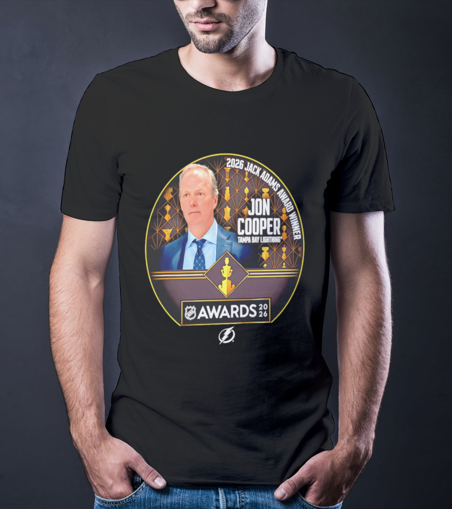 2026 Jack Adams Award Winner Jon Cooper Tampa Bay Lightning NHL Awards T-Shirt