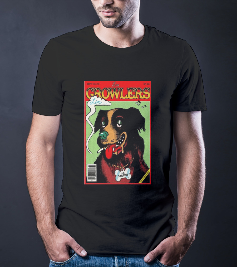 Los Growlers Live Sept 18 19 2026 San Francisco CA The Castro Theatre Dog T-Shirt
