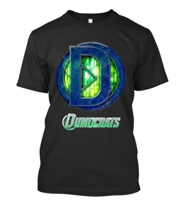 Dumocrats Political D Symbol Green Glass T-Shirt