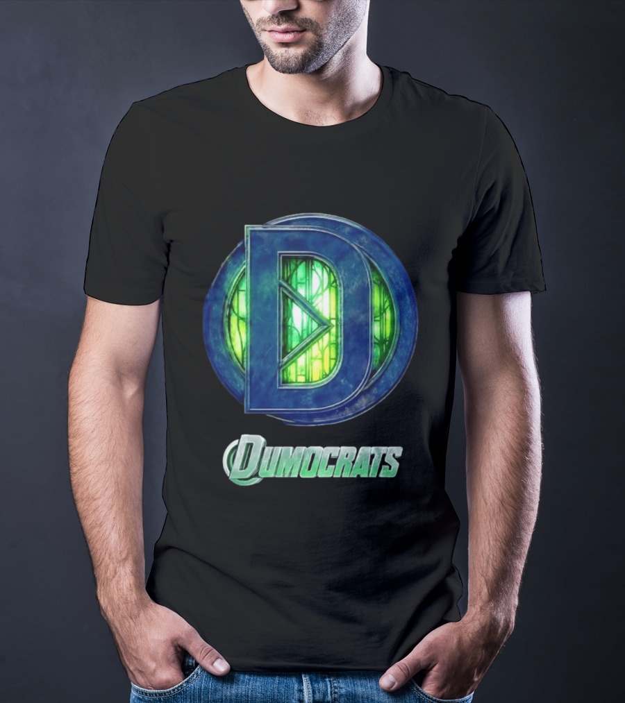 Dumocrats Political D Symbol Green Glass T-Shirt