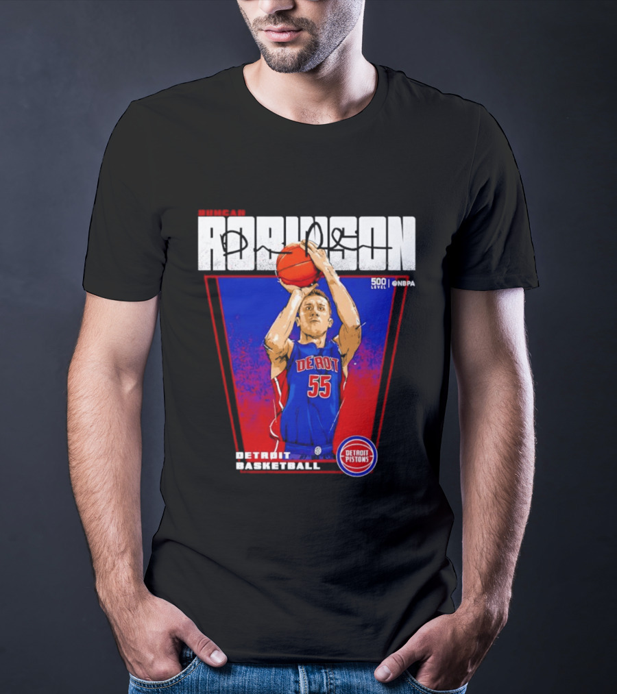 Duncan Robinson Detroit Pistons Basketball NBA Number 55 T-Shirt