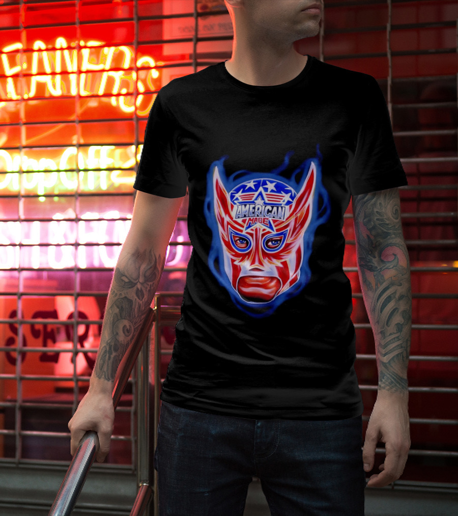 Cody Rhodes American Made Luchador Mask Star Spangled T-Shirt