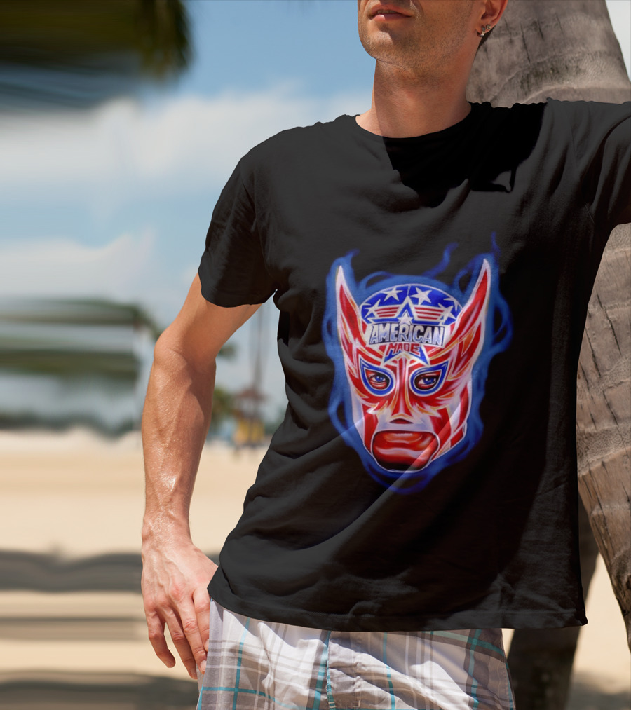 Cody Rhodes American Made Luchador Mask Star Spangled T-Shirt
