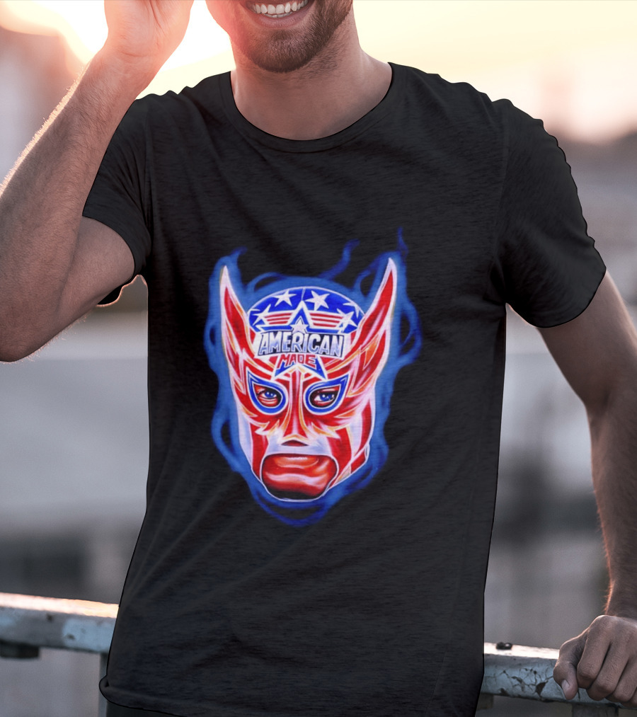 Cody Rhodes American Made Luchador Mask Star Spangled T-Shirt