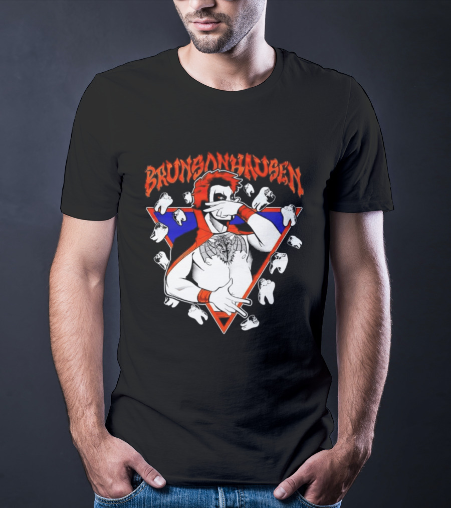 Brunsonhausen WWE Fan Art Featuring Danhausen And Jalen Brunson T-Shirt
