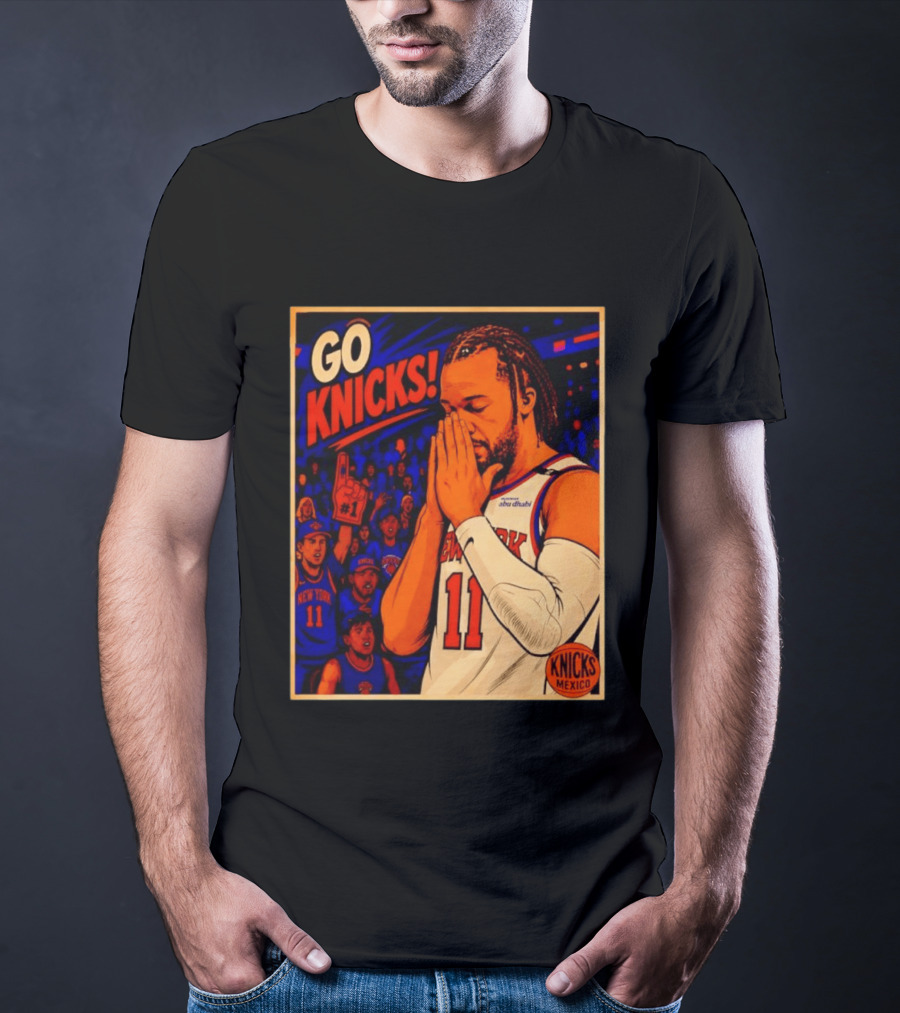GO KNICKS Jalen Brunson New York Knicks 11 Mexico T-Shirt