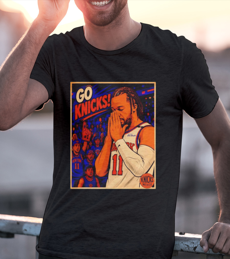 GO KNICKS Jalen Brunson New York Knicks 11 Mexico T-Shirt