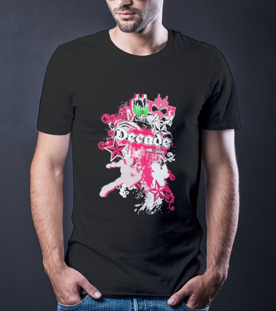Kamen Rider Decade Est 2009 Heroic Starburst Adventure T-Shirt