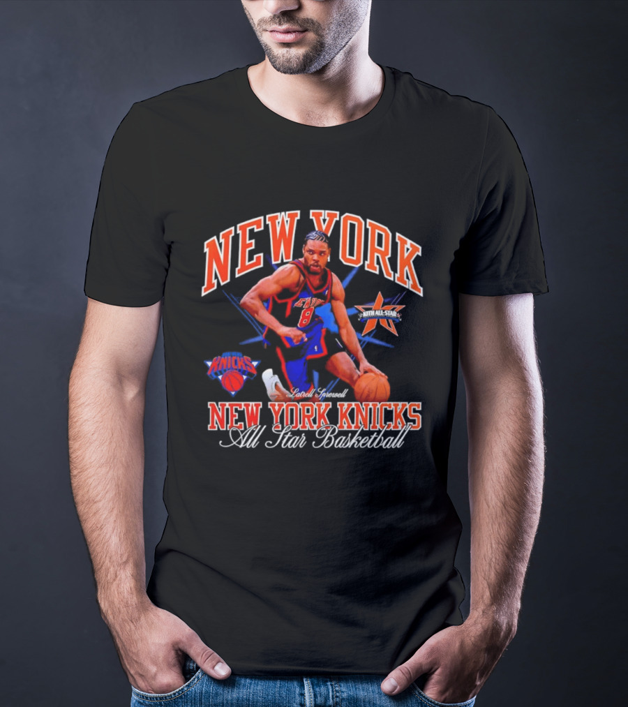 New York Knicks Latrell Sprewell All Star Basketball NBA Knicks T-Shirt