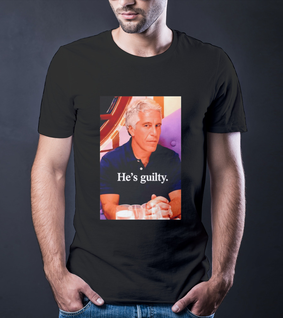 Lil Pump Epstein He's Guilty Controversial Meme T-Shirt