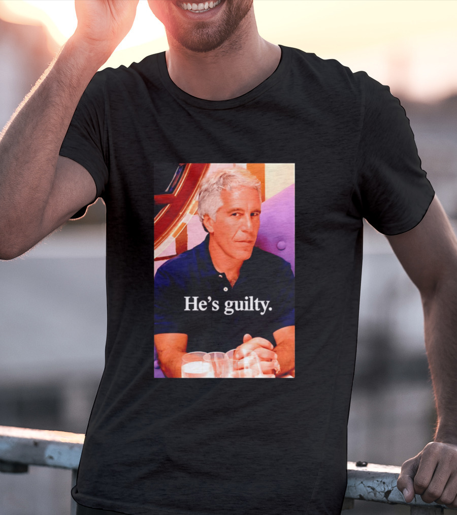 Lil Pump Epstein He's Guilty Controversial Meme T-Shirt