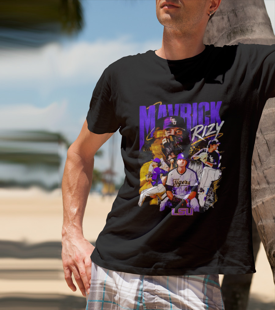 LSU Tigers Mavrick Rizy Baseball Collection T-Shirt