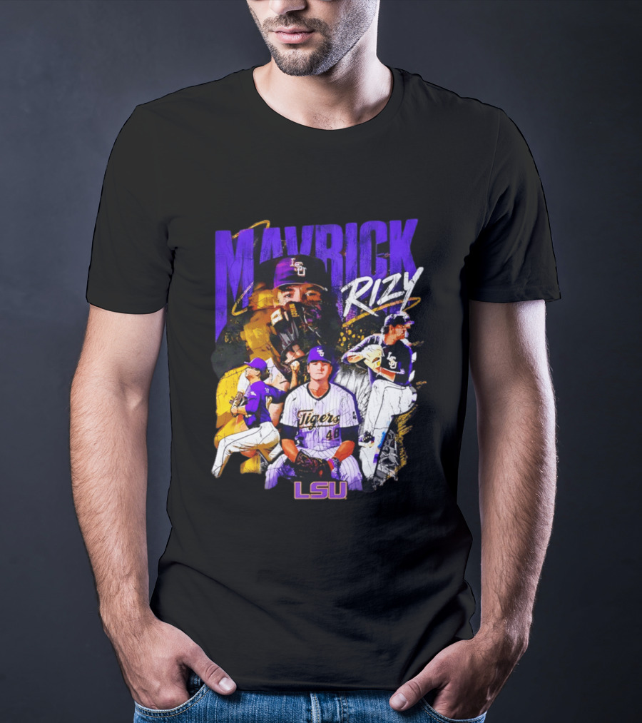 LSU Tigers Mavrick Rizy Baseball Collection T-Shirt
