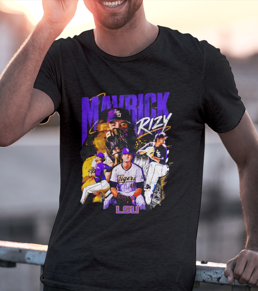 LSU Tigers Mavrick Rizy Baseball Collection T-Shirt