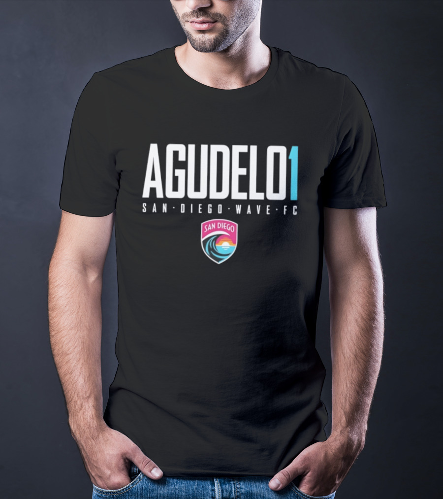 San Diego Wave FC Agudelo 1 Elite Player Name And Number T-Shirt